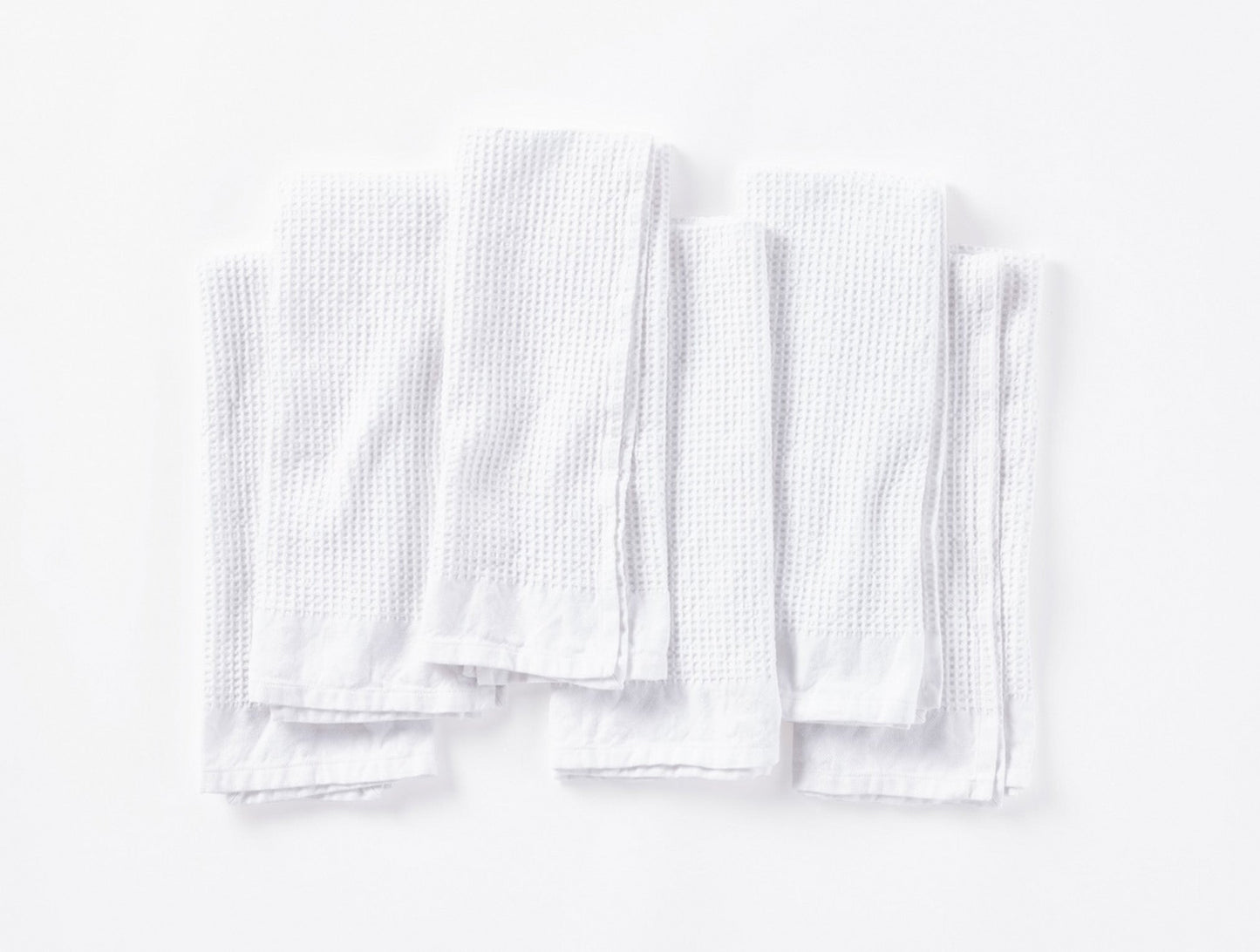 Organic Waffle Kitchen Towels, Set of 6