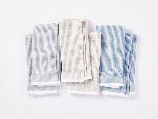 Organic Waffle Kitchen Towels, Set of 6