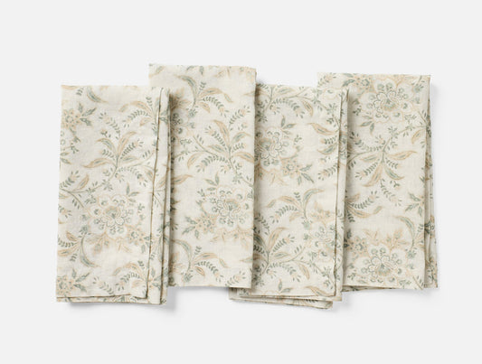 Marguerite Organic Print Napkins, Set of 4