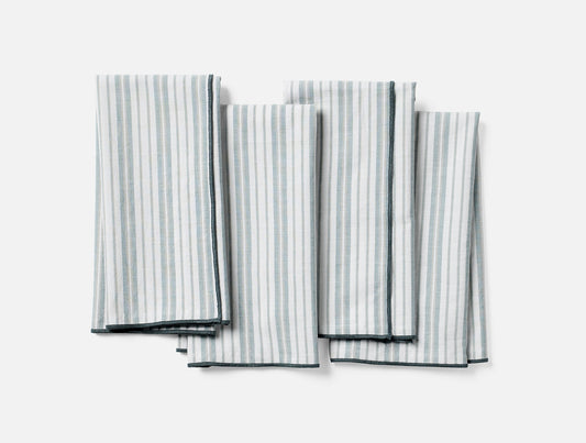 Organic Print Percale Napkins, Set of 4