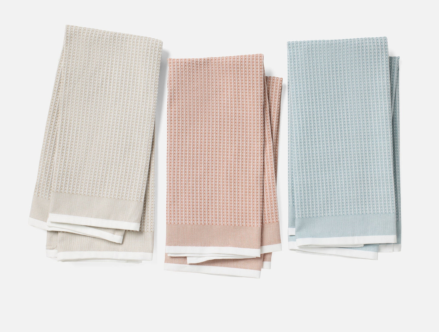 Organic Waffle Kitchen Towels, Set of 6