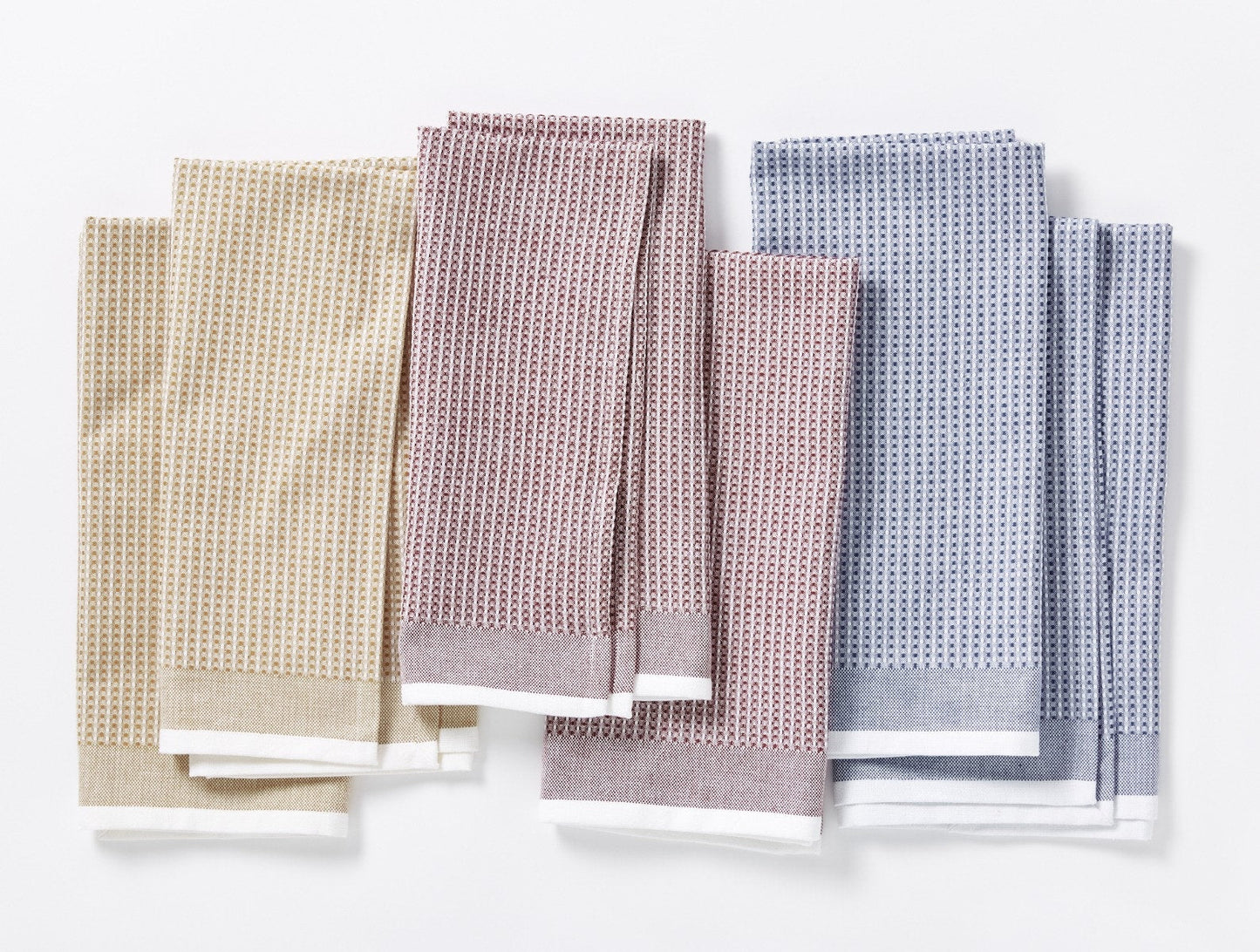 Organic Waffle Kitchen Towels, Set of 6